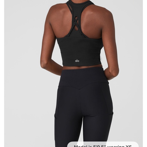 Brand New Airlift Ribbed Enchanted Bra Tank Alo Yoga - Picture 3 of 6